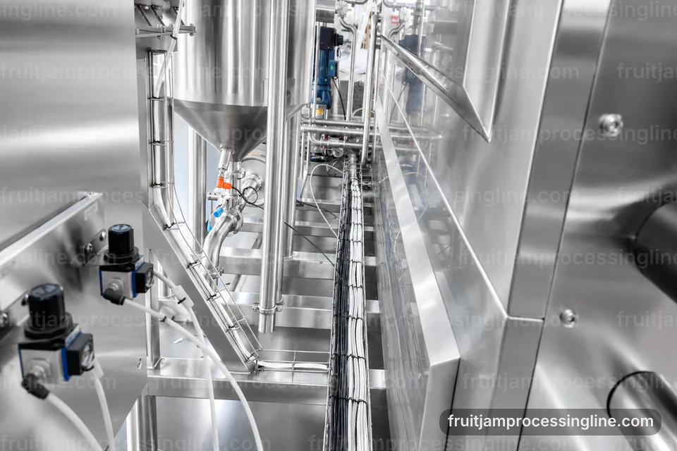 industrial fruit jam processing line, applied process engineering: vacuum jam cooker operating stage