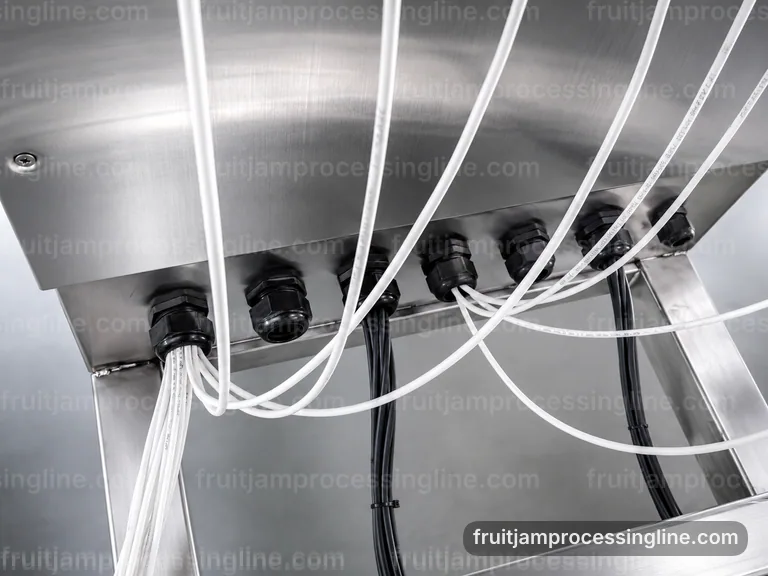 Industrial Fruit Jam Processing Line: Proposal Requirements Interface industrial fruit jam processing line, proposal requirements: vacuum jam cooker connection view
